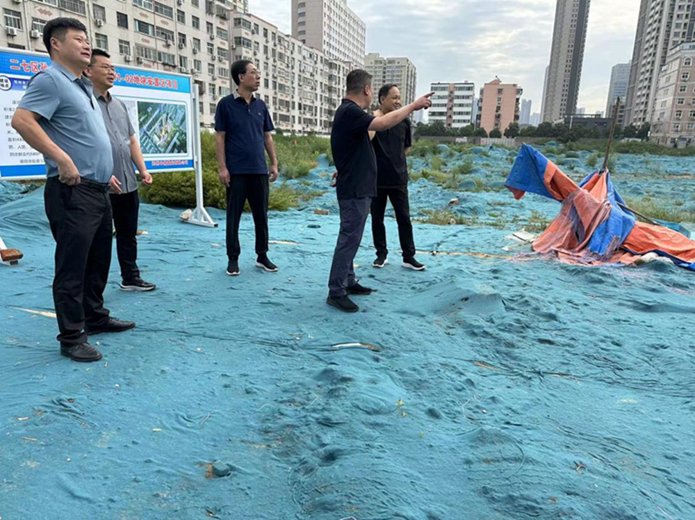 集團(tuán)公司黨委委員、副總經(jīng)理張巖到侯寨新鎮(zhèn)區(qū)安置區(qū)調(diào)研項(xiàng)目建設(shè)工作